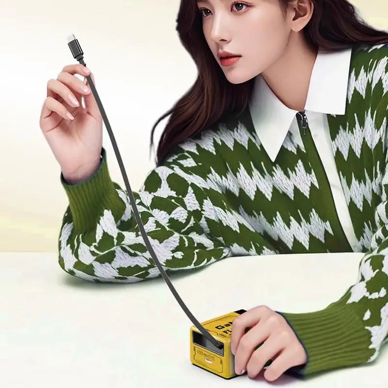 35W USB C Charger with Dual Ports, Fast Charging Technology, Retractable Type C Power Adapter for Mobile Devices and Tablets 3