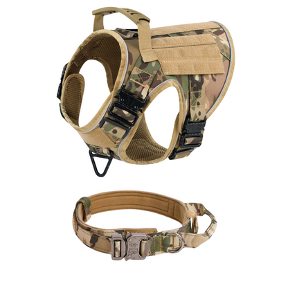 Dog Harness No-Pull Tactical Front Clip With 4 Quick-Release Buckles Reflective Strips Top Handle Fall 2025