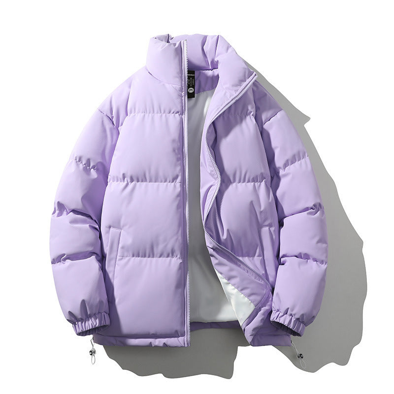 Warm Relaxed Men Down Coat - Boxy Puffer, Polyester, Urban