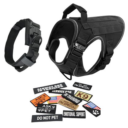 Dog Harness No-Pull Tactical Front Clip With 4 Quick-Release Buckles Reflective Strips Top Handle Fall 2025