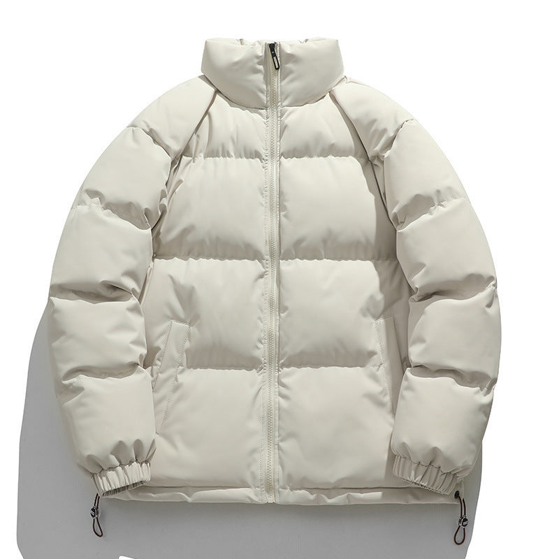 Warm Relaxed Men Down Coat - Boxy Puffer, Polyester, Urban