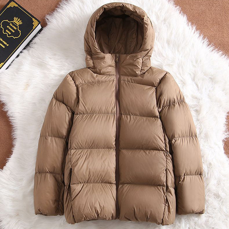 Insulating Padded Jacket - Hooded Short, Cotton, For Winter