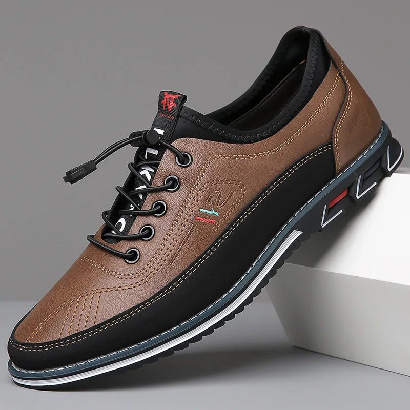 Variant image for Elegant Oxford Men's Shoes in Premium Leather with Comfortable Insole, Available in Brown, Black, Gray, and Khaki-3