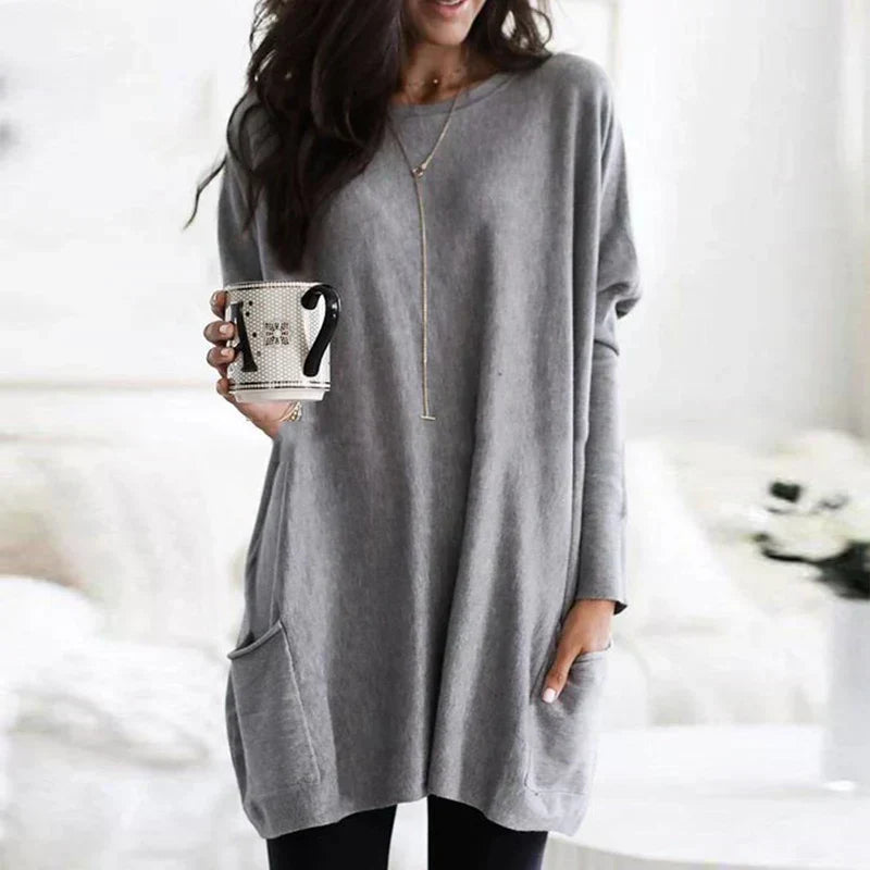 Soft Relaxed Women’s Tunic Sweater - Tunic, Knit, Casual