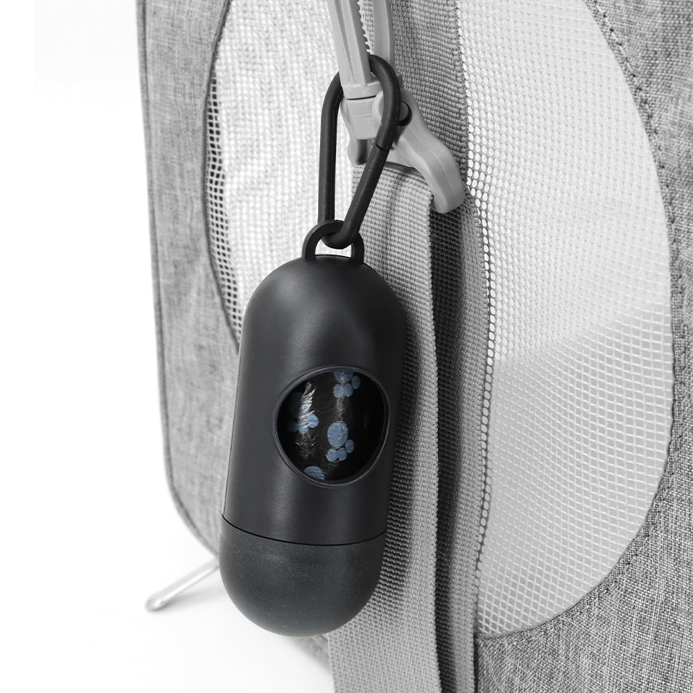 Sacchetti per rifiuti di cane con dispenser - Sacchetti per escrementi resistenti e a prova di perdite, 8 rotoli da 15, pronti per viaggiare Autunno 2025