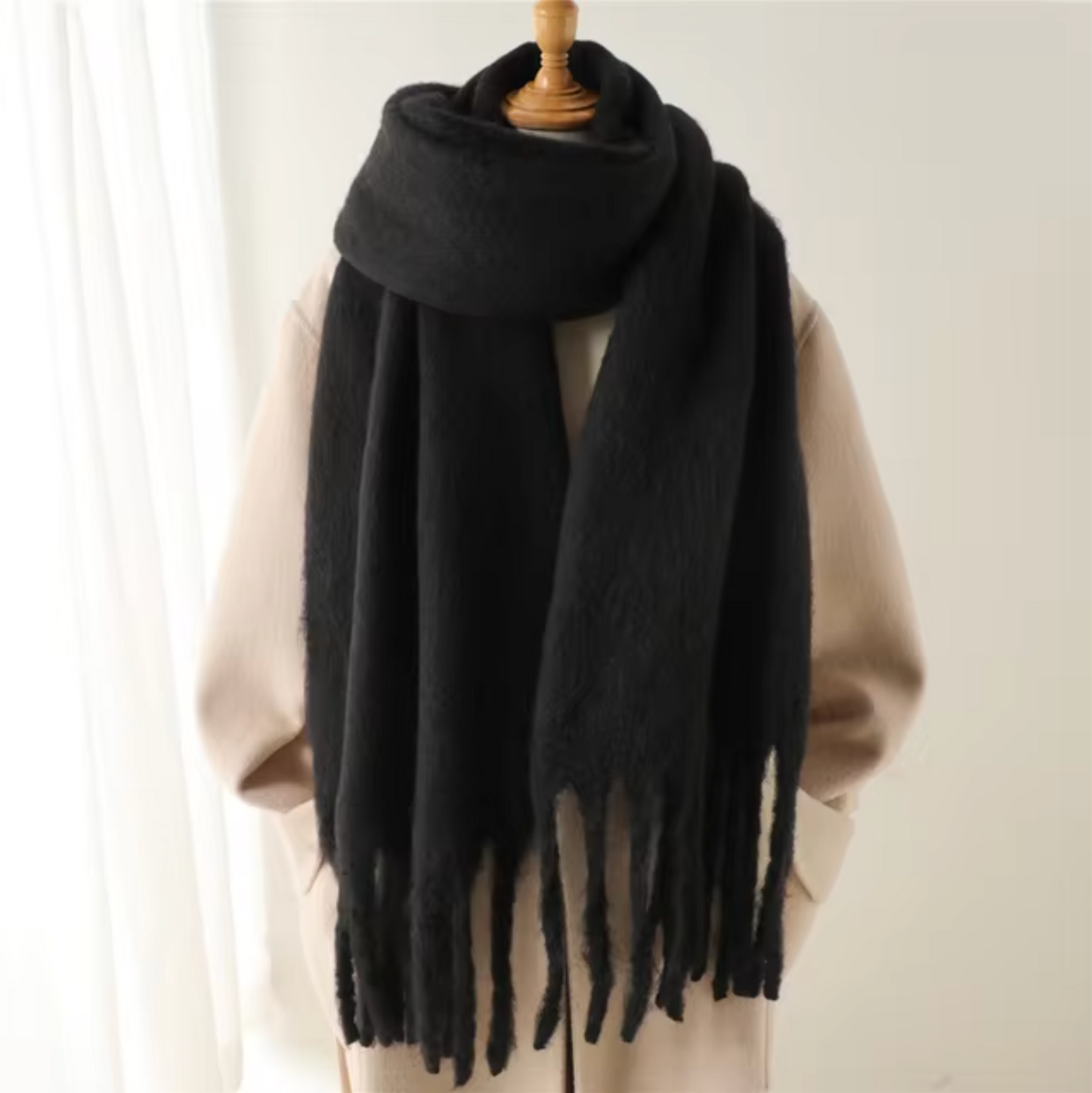Oversized Cozy Women’s Winter Scarf -Blanket Style Cashmere