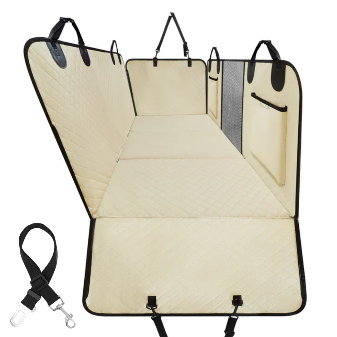 Copertura per Seggiolino Auto Amaca Impermeabile Protettore con Tasche Portaoggetti e Finestra in Rete per Auto e Camion Regalo Autunno 2025