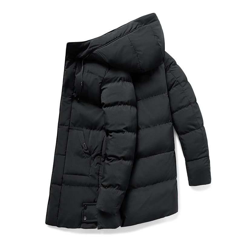 Waterproof Cozy Men's Parka Jacket - Long Quilted, For Cold