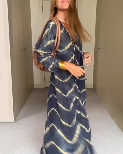 Lightweight V-Neck Womens Dress, Breathable Summer Dress with Relaxed Fit, Available in Various Colors and Sizes S-XL-4