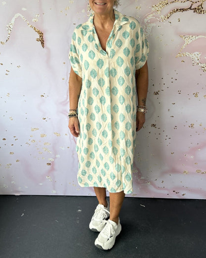 Variant image for Plus Size Women's Summer Dress, Airy Loose Fit with Breathable Fabric, Available in Natural Colors S to 3XL-13