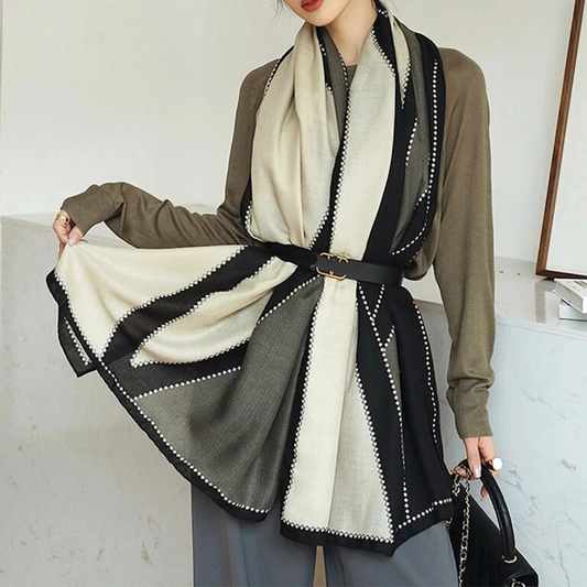 Lightweight Women’s Rectangular Shawl - Cotton Viscose City