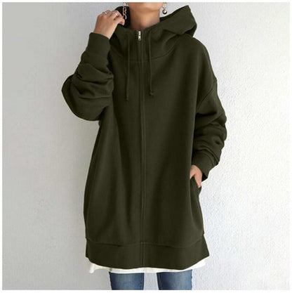 Warm Womens Fleece Hoodie - Oversized, Brushed Fleece
