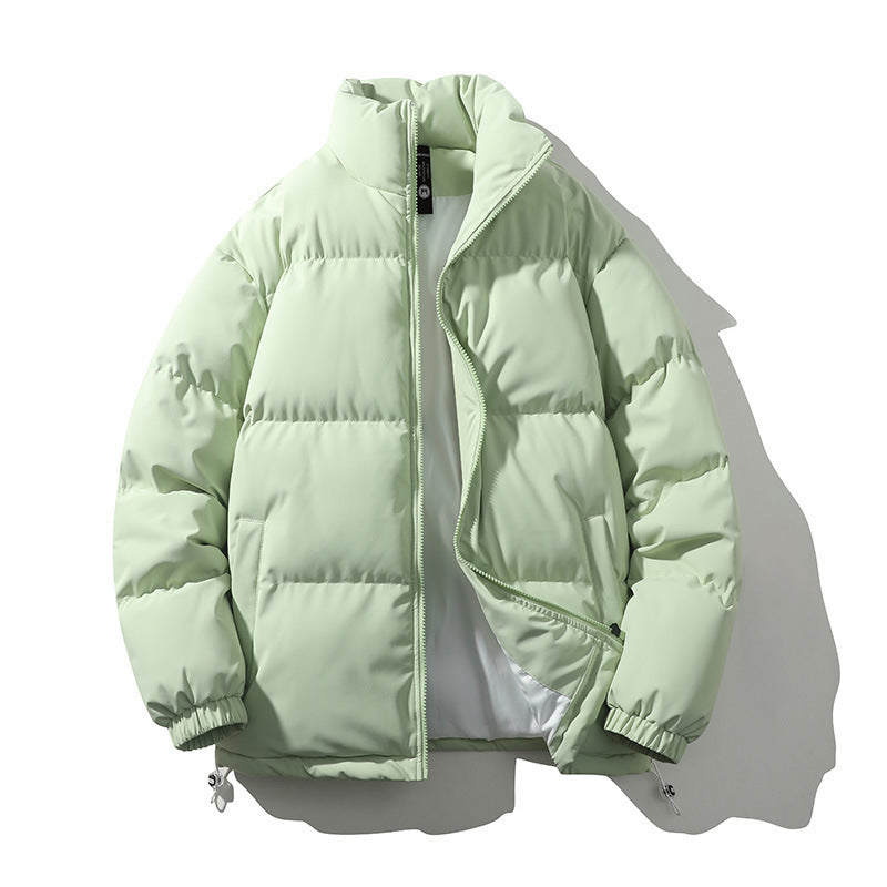 Warm Relaxed Men Down Coat - Boxy Puffer, Polyester, Urban