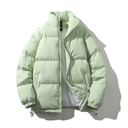 Warm Relaxed Men Down Coat - Boxy Puffer, Polyester, Urban