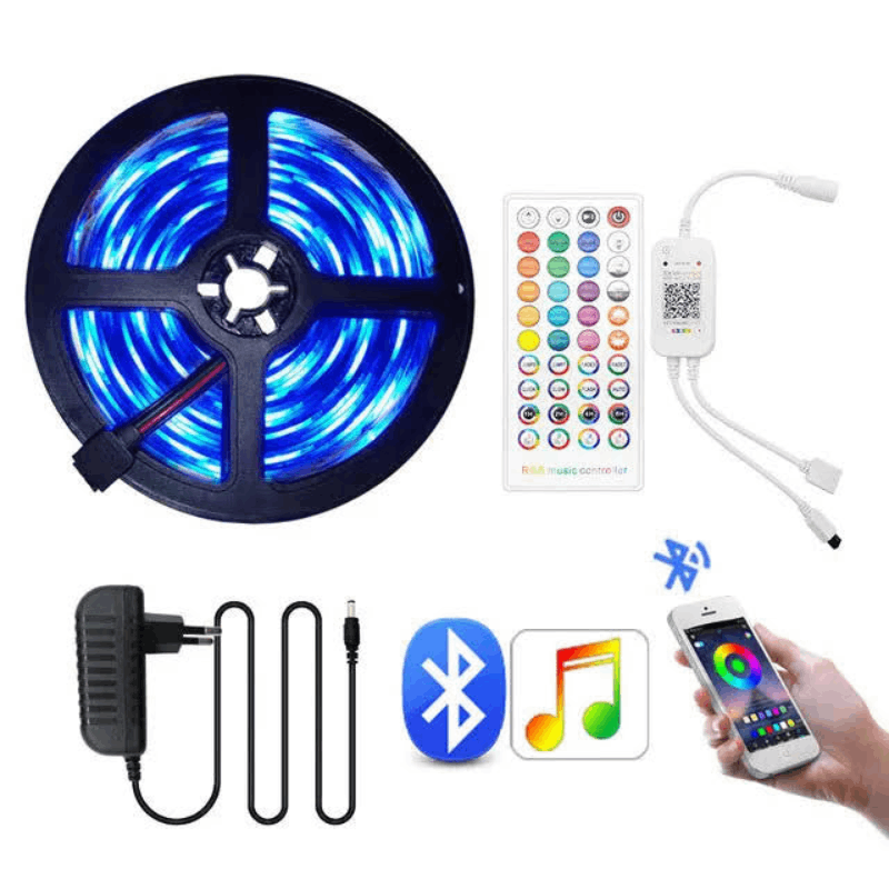 RGB LED-stripverlichting 2835 App Muzieksynchronisatie Sfeerverlichting