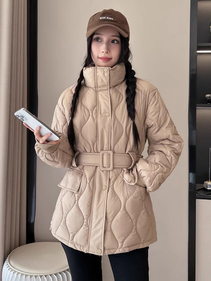 Geïsoleerde Gezellige Dames Gewatteerde Jas - Oversized Katoenen Winterjas