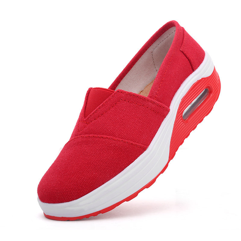 Lightweight, durable women's canvas slip-on shoes – slip-on, canvas, everyday wear