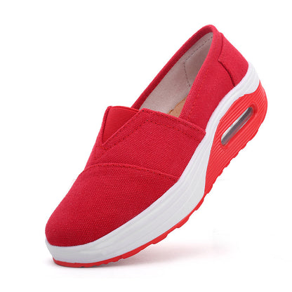 Lightweight, durable women's canvas slip-on shoes – slip-on, canvas, everyday wear