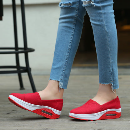 Lightweight, durable women's canvas slip-on shoes – slip-on, canvas, everyday wear