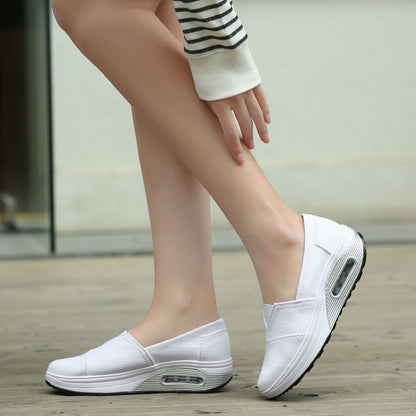 Lightweight, durable women's canvas slip-on shoes – slip-on, canvas, everyday wear