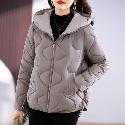 Lightweight Women’s Puffer Coat - Slim Quilted Warm