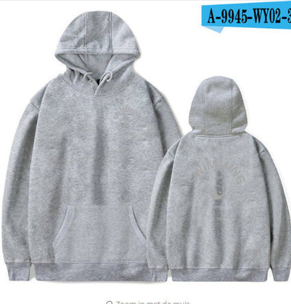 Warm Unisex Hoodie - Pullover, Cotton Blend, For Winter