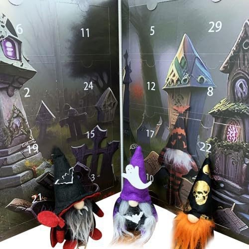 Calendario de Adviento de Rompecabezas de Halloween Cuenta Regresiva 24 Días de Diversión