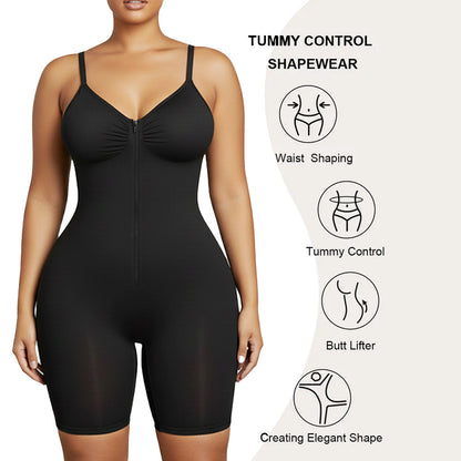 Seamless Women's Shapewear Bodysuit - full-body shaping, spandex blend, everyday wear