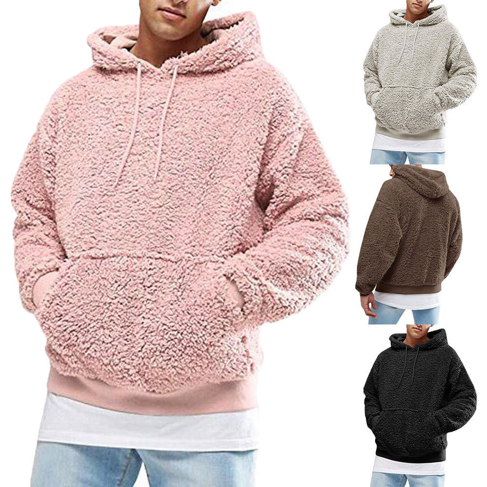 Sudadera sin mangas cálida y acogedora para hombre – Forro polar extragrande, invierno