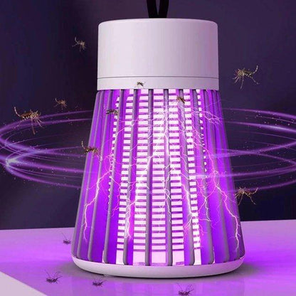 Indoor and Outdoor Mosquito Trap with High-Voltage Power Grid, USB Rechargeable UV Bug Zapper for Home and Camping