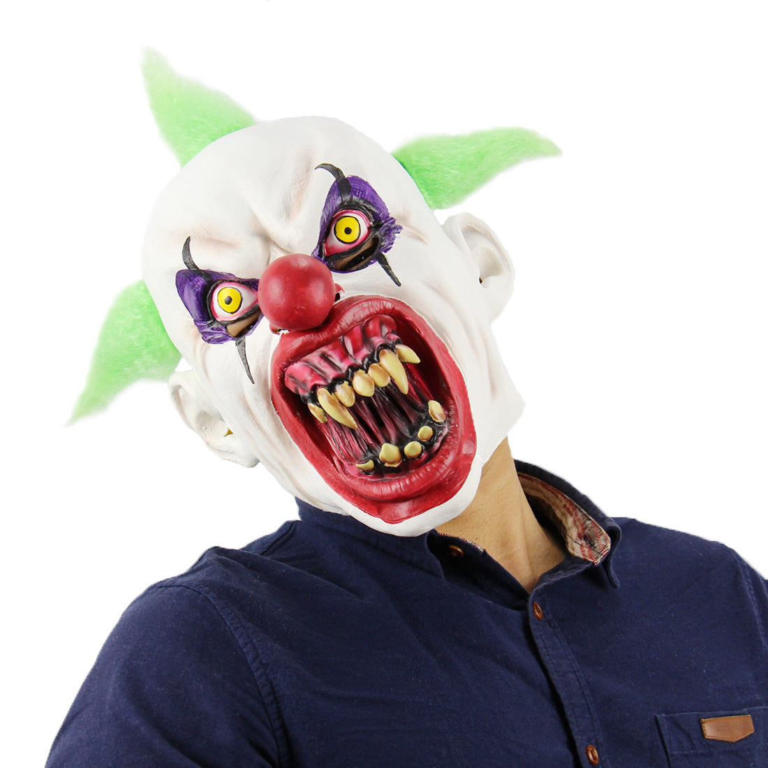Halloween Zombie Mask Realistisk Latex Cosplay Spöklik