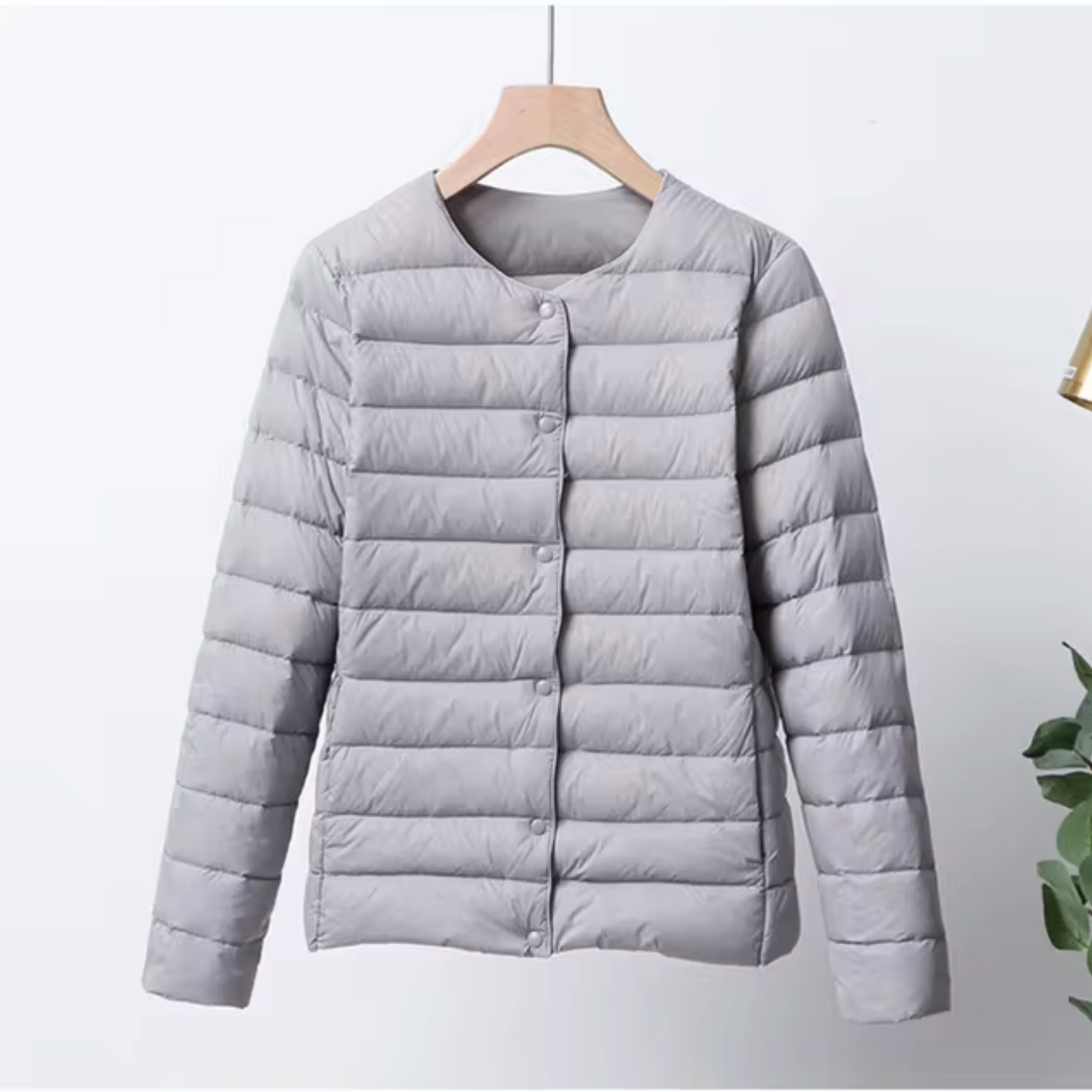 Lightweight Flattering Womens Down Jacket - Short Quilted