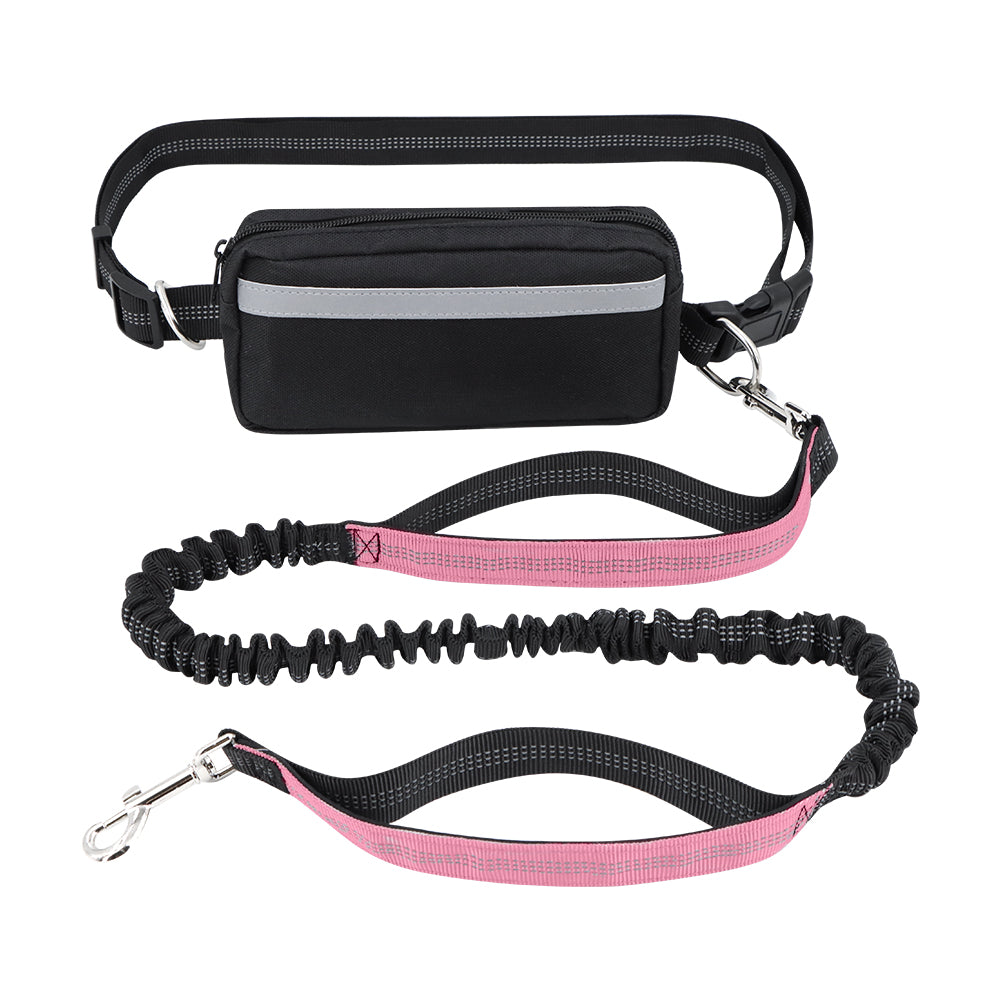 Dog Leash Double-Handle Hands-Free Bungee Reflective Walking Leash Fall 2025 Safe Control