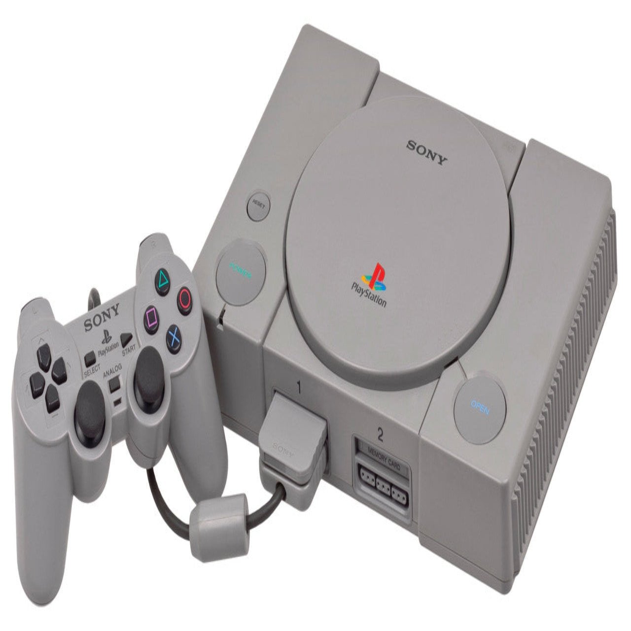 Original PS1 Console with PSIO - Enhanced Retro Gaming Experience, CD-Free Play, Plug & Play Setup