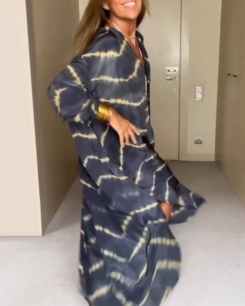 Lightweight V-Neck Womens Dress, Breathable Summer Dress with Relaxed Fit, Available in Various Colors and Sizes S-XL-6