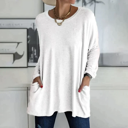 Soft Relaxed Women’s Tunic Pullover - Oversized, Knit Casual