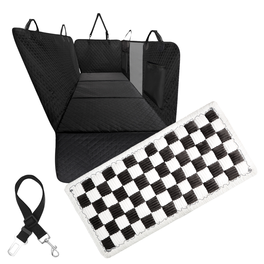 Copertura per Seggiolino Auto Amaca Impermeabile Protettore con Tasche Portaoggetti e Finestra in Rete per Auto e Camion Regalo Autunno 2025