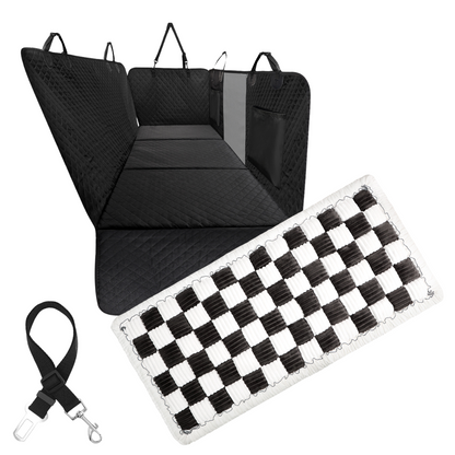 Copertura per Seggiolino Auto Amaca Impermeabile Protettore con Tasche Portaoggetti e Finestra in Rete per Auto e Camion Regalo Autunno 2025