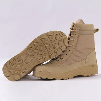 Supportive Men's Tactical Boots - Ankle, Suede, Patrol
