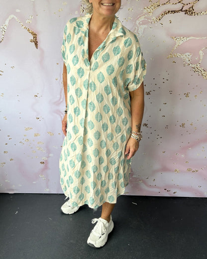 Plus Size Women's Summer Dress, Airy Loose Fit with Breathable Fabric, Available in Natural Colors S to 3XL-4