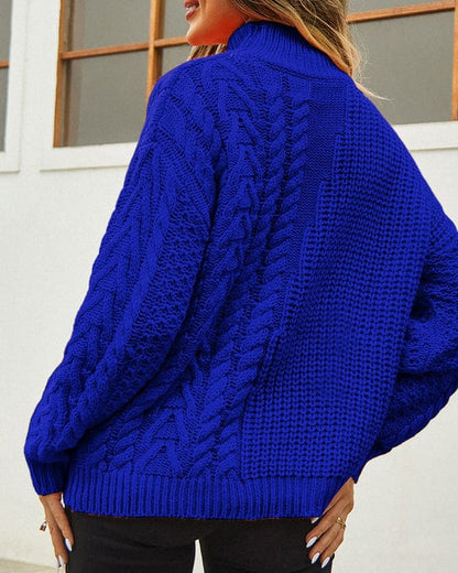 Varm dame rullekrave sweater - slank, chunky strik, vinter