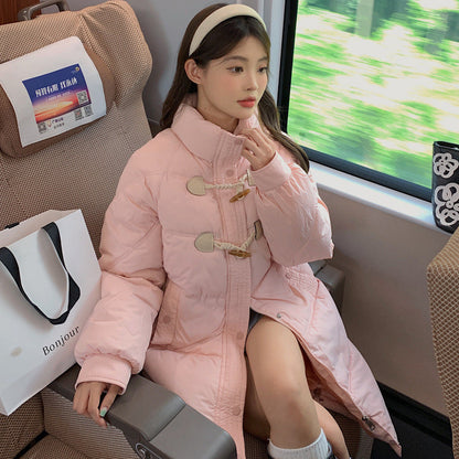 Insulating Women's Down Coat - Oversized Midlength, Winter