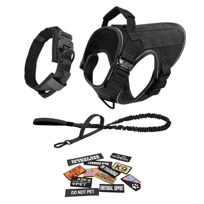 Dog Harness No-Pull Tactical Front Clip With 4 Quick-Release Buckles Reflective Strips Top Handle Fall 2025