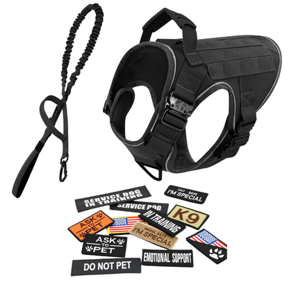 Dog Harness No-Pull Tactical Front Clip With 4 Quick-Release Buckles Reflective Strips Top Handle Fall 2025