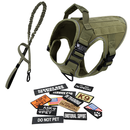 Dog Harness No-Pull Tactical Front Clip With 4 Quick-Release Buckles Reflective Strips Top Handle Fall 2025