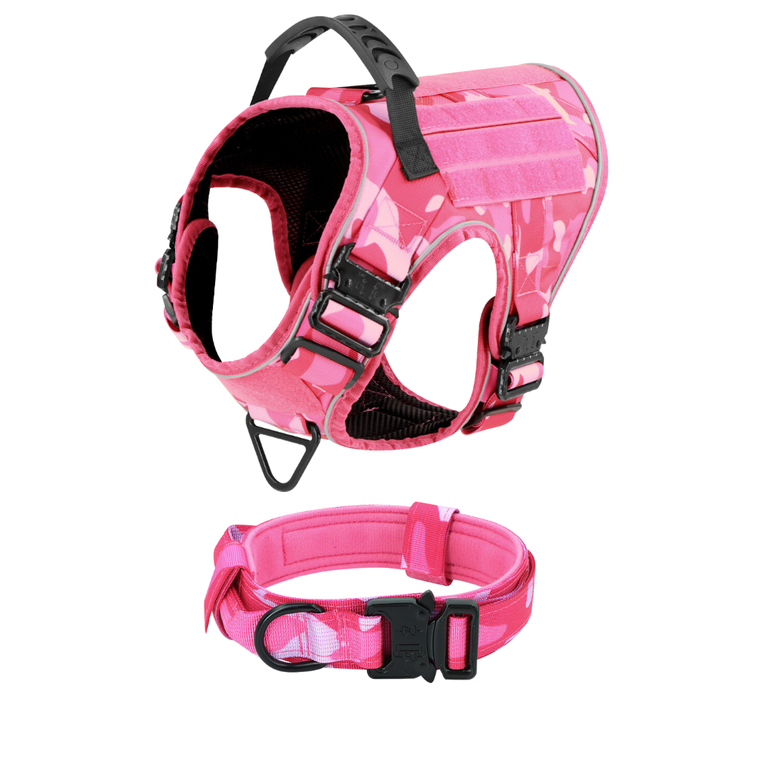 Dog Harness No-Pull Tactical Front Clip With 4 Quick-Release Buckles Reflective Strips Top Handle Fall 2025