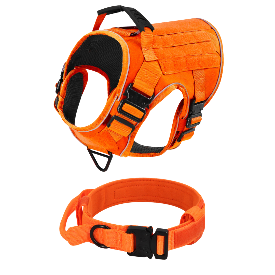 Dog Harness No-Pull Tactical Front Clip With 4 Quick-Release Buckles Reflective Strips Top Handle Fall 2025