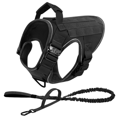 Dog Harness No-Pull Tactical Front Clip With 4 Quick-Release Buckles Reflective Strips Top Handle Fall 2025