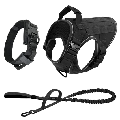 Dog Harness No-Pull Tactical Front Clip With 4 Quick-Release Buckles Reflective Strips Top Handle Fall 2025