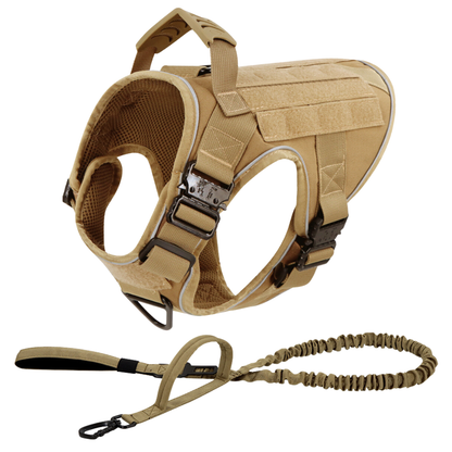 Dog Harness No-Pull Tactical Front Clip With 4 Quick-Release Buckles Reflective Strips Top Handle Fall 2025